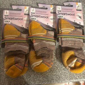 NWT Smartwool Hike Unisex Merino Wool Socks Sz L lot of 3